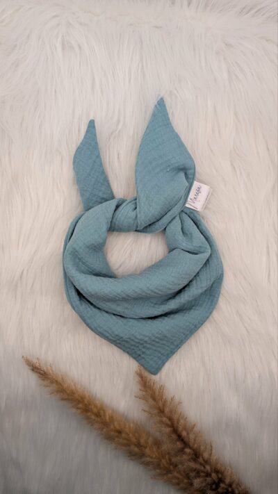 Musselintuch Blau (L)