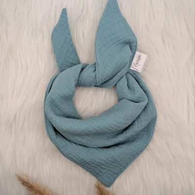 Musselintuch Blau (L)