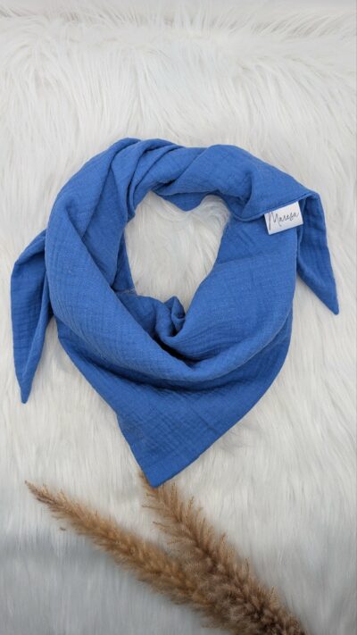 Musselintuch Blau (M)