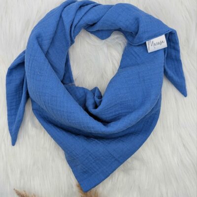 Musselintuch Blau (M)