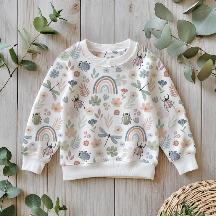 Bio Jersey Blumenwiese - GOTS – Bild 2