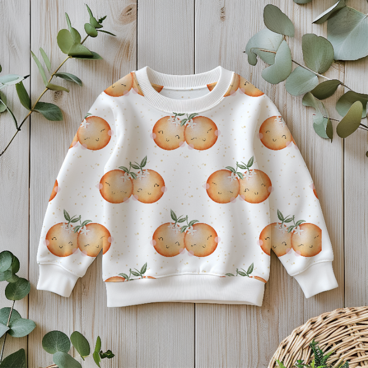 Bio Jersey Orangen - GOTS – Bild 2