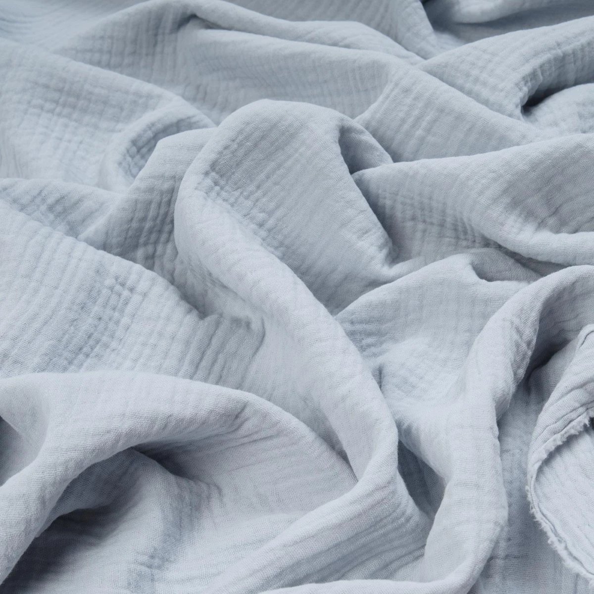 Bio Musselin - GOTS - grau