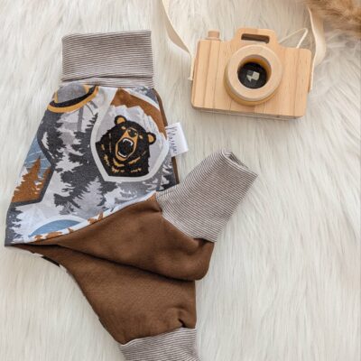 Mitwachshose Bär und Wolf Gr. 50/56