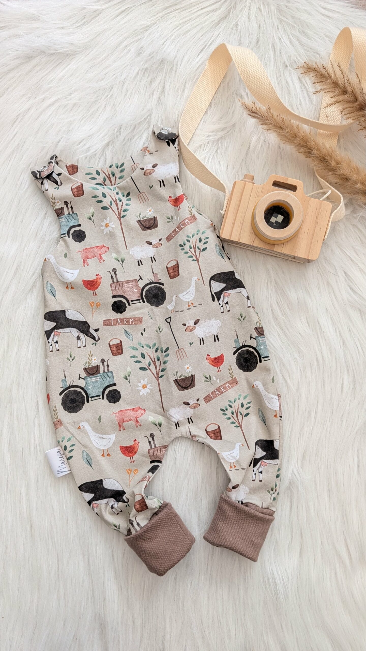 Strampler Bauernhof 0-3 Monate