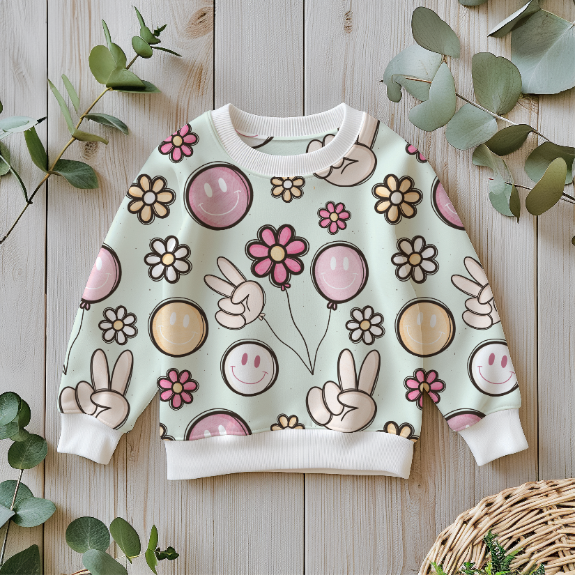 Bio Jersey Smilies in mint - GOTS (Vorbestellung) – Bild 2