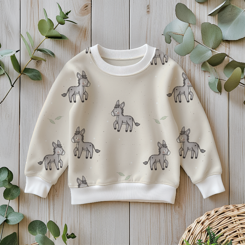 Bio Ripp-Jersey Esel - GOTS (Vorbestellung) – Bild 2