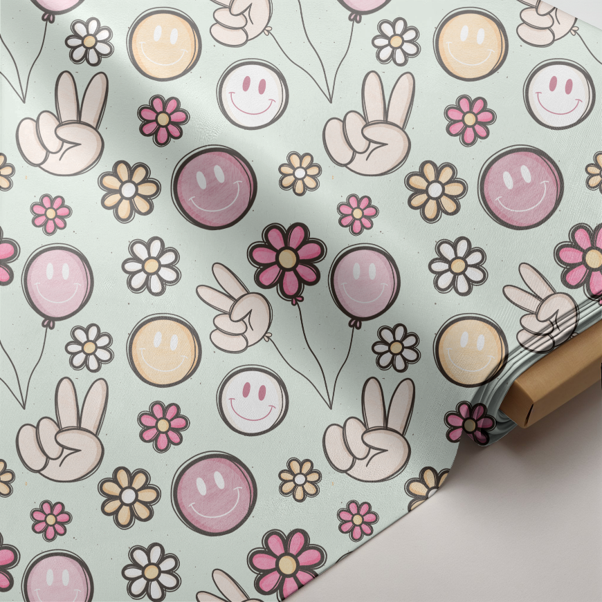 Bio Jersey Smilies in mint - GOTS (Vorbestellung)