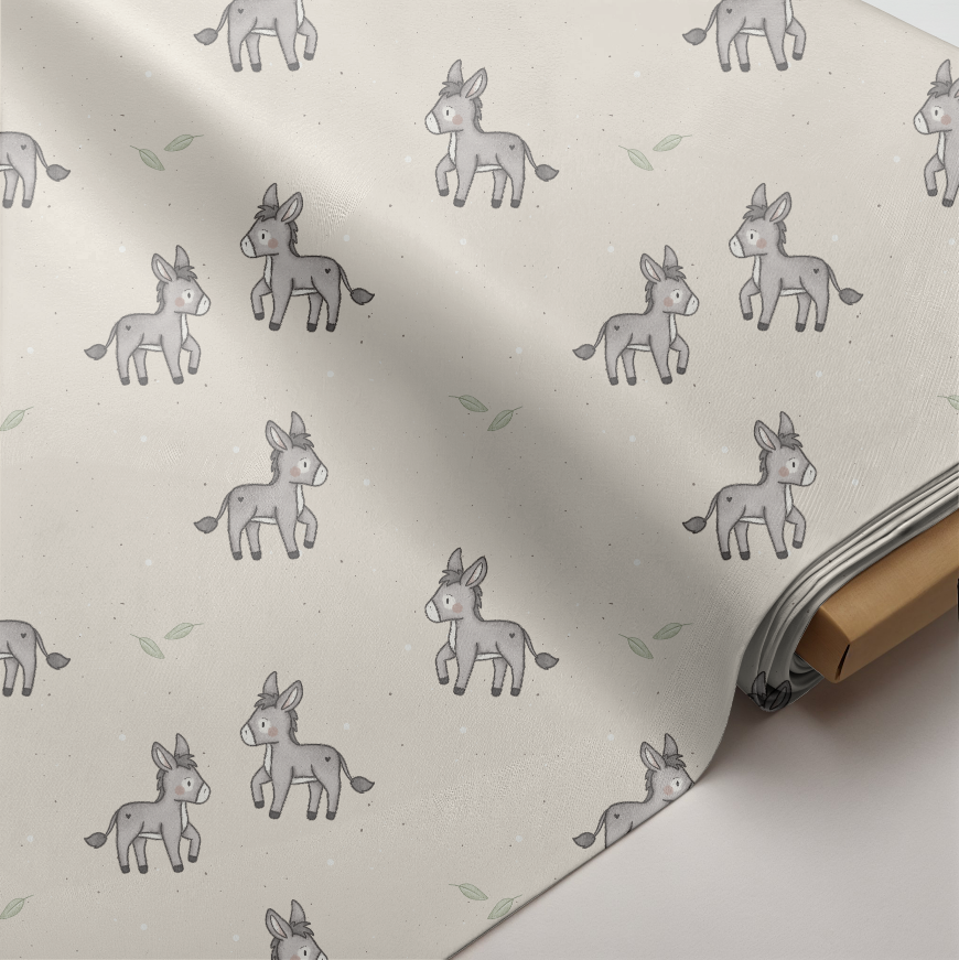 Bio Ripp-Jersey Esel - GOTS (Vorbestellung)