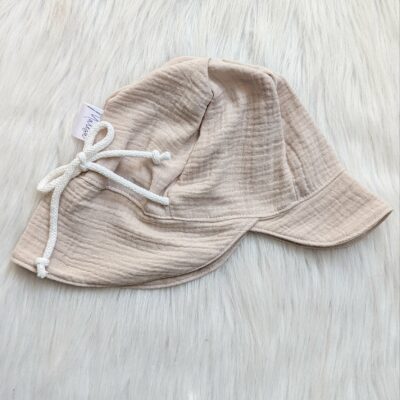 Musselin Sonnenhut beige