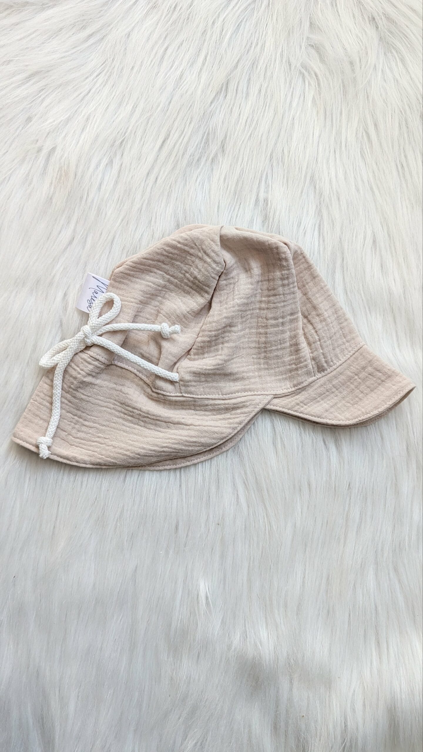 Musselin Sonnenhut beige