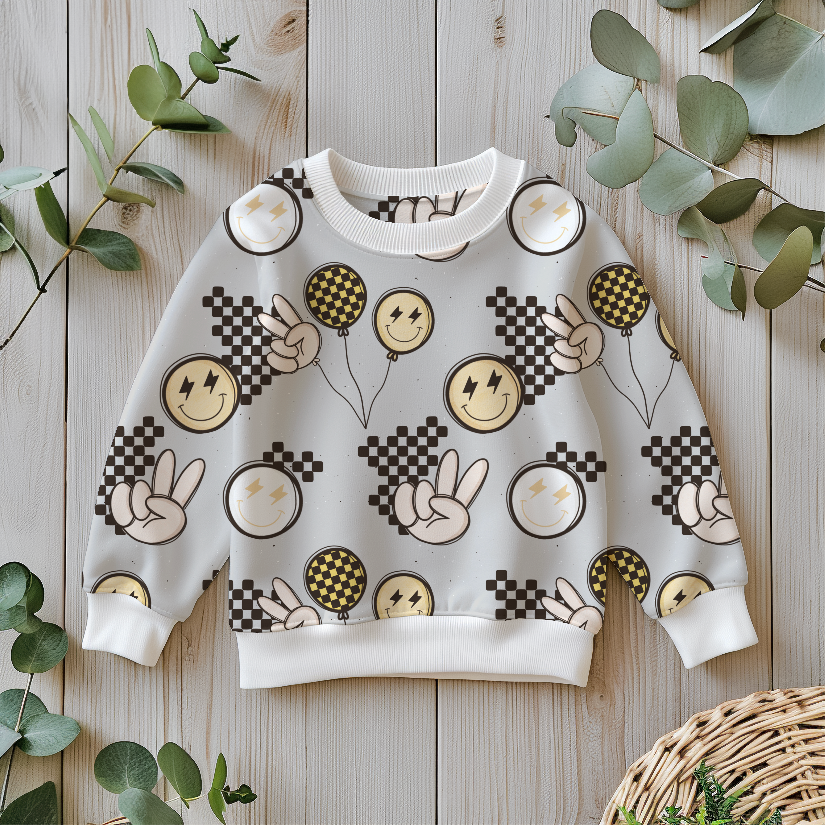 Bio Jersey Smilies in grau - GOTS (Vorbestellung) – Bild 3