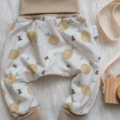 Mitwachshose beige - Design & Größe wählbar