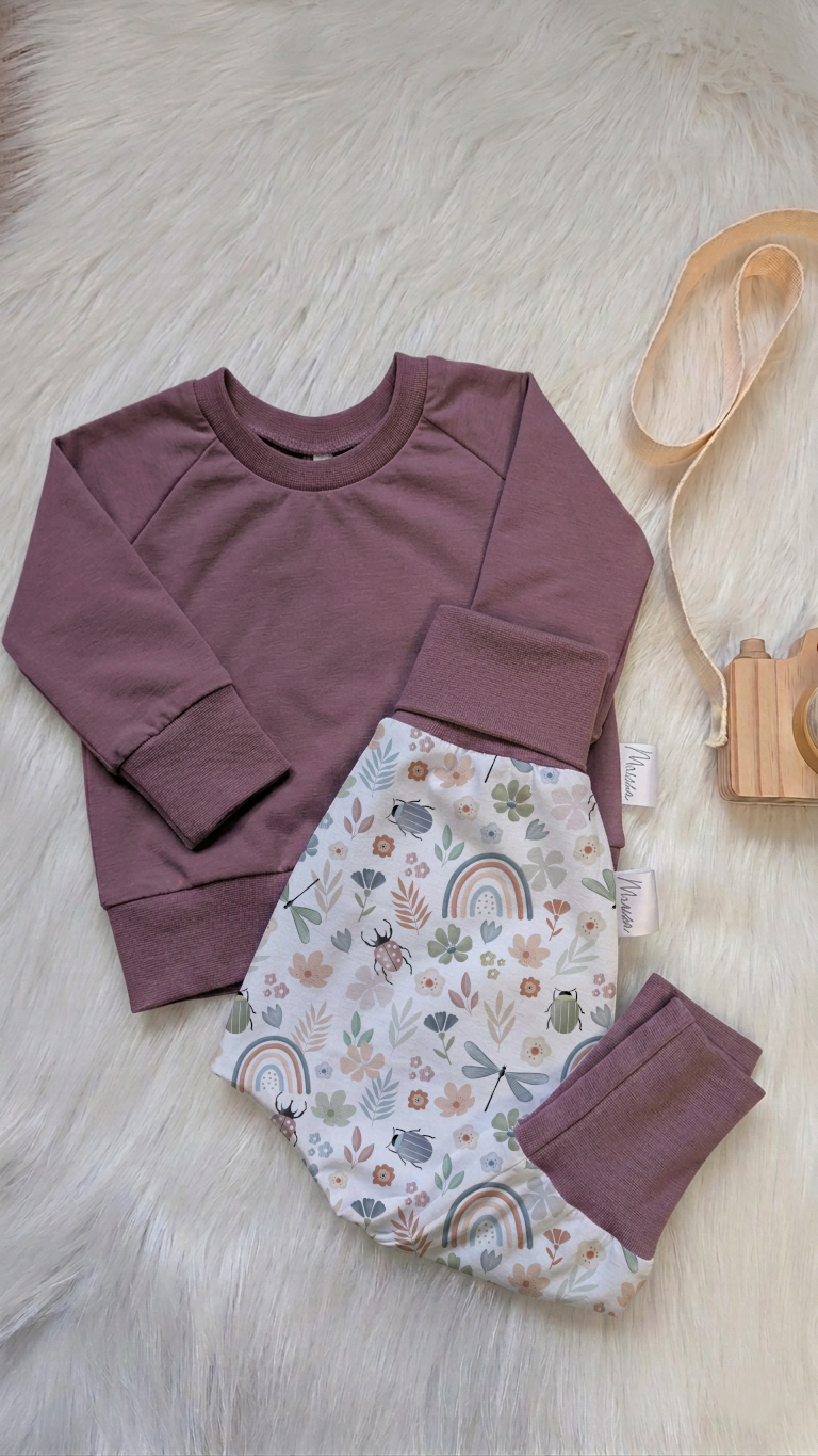 Set Altrosa - Pullover und Mitwachshose - konfigurierbar – Bild 2