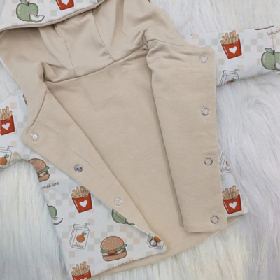Wendejacke Beige - Design & Größe wählbar