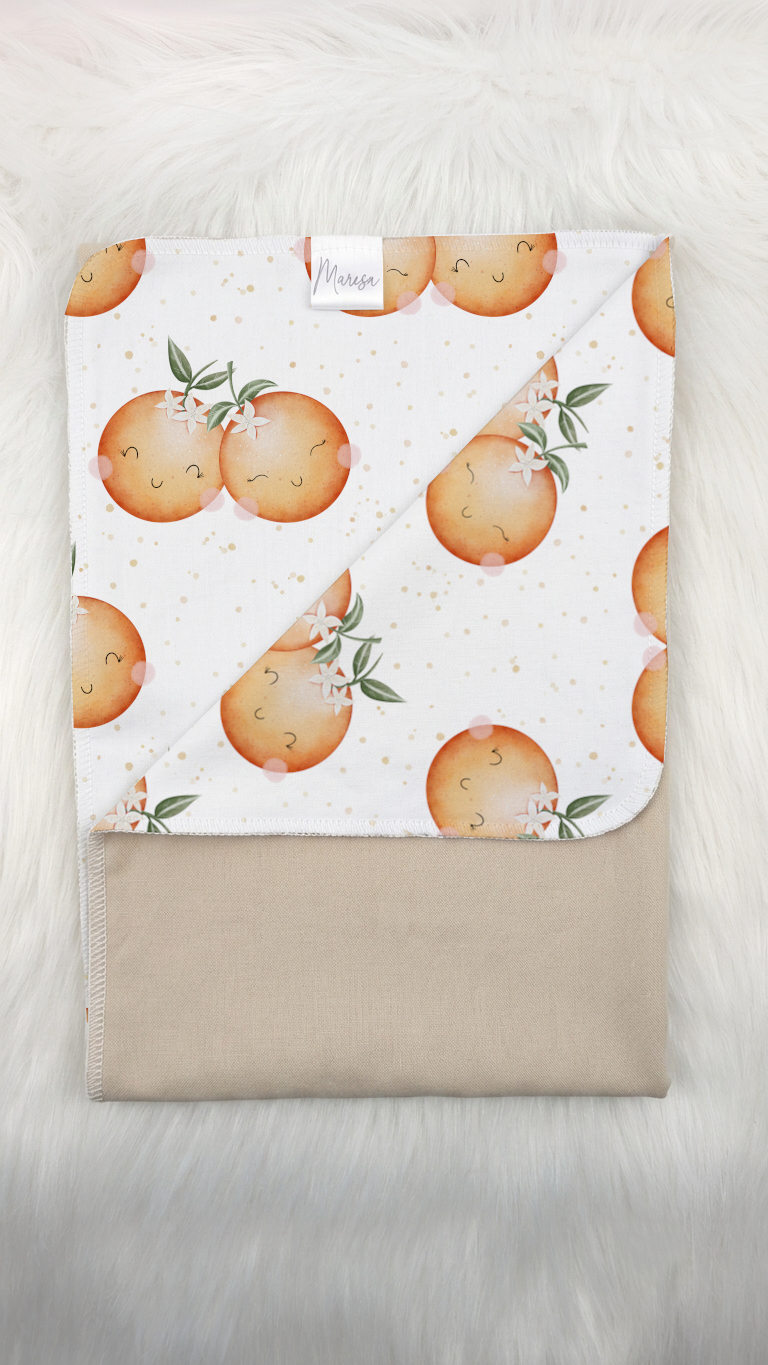Bio Babydecke beige/Motivstoff wählbar - 70 x 100 cm – Bild 7