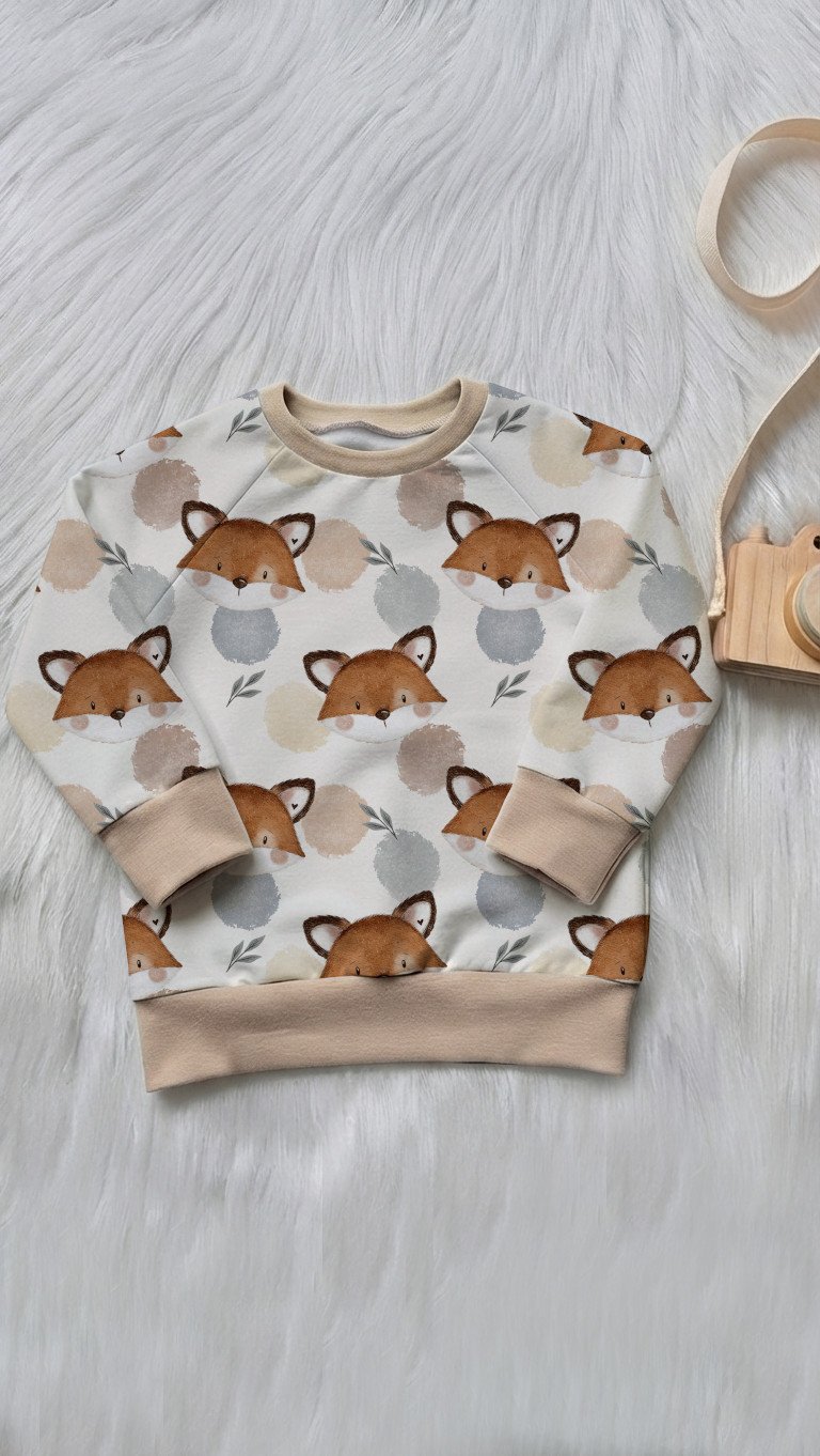 Pullover beige - Größe & Design wählbar