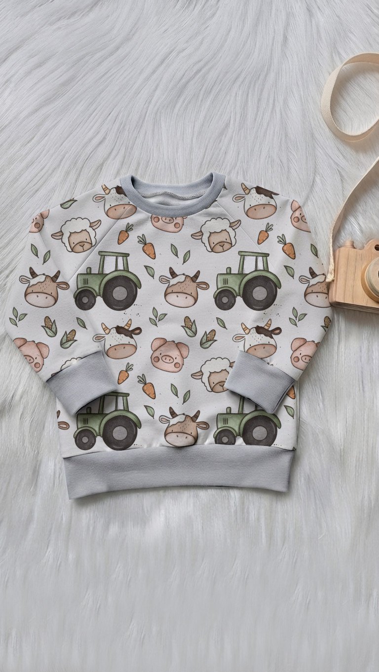Pullover grau - Größe & Design wählbar – Bild 4