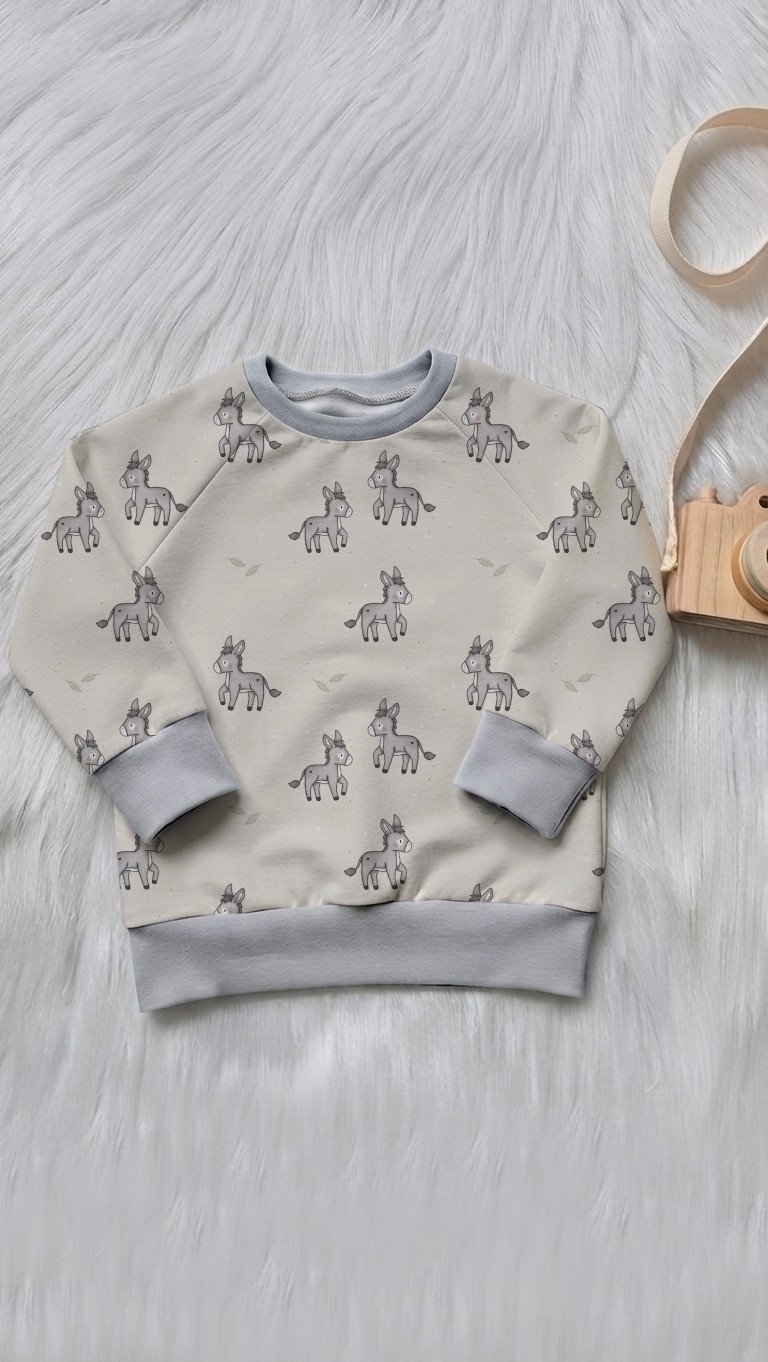 Pullover grau - Größe & Design wählbar – Bild 2
