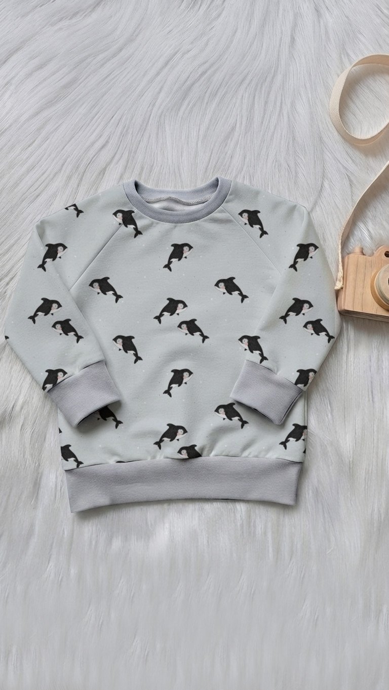 Pullover grau - Größe & Design wählbar – Bild 3