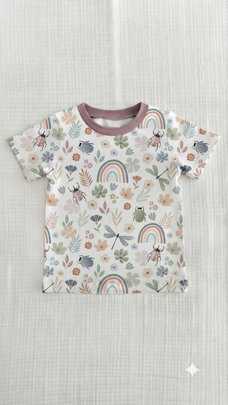 T-Shirt altrosa - Größe & Design wählbar