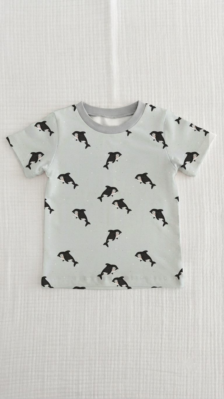 T-Shirt grau - Größe & Design wählbar – Bild 11