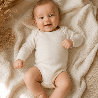 Babybody langarm - Größe wählbar