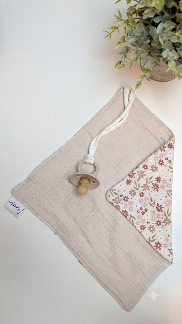 Schnullertuch beige - Design wählbar – personalisierbar – Bild 6