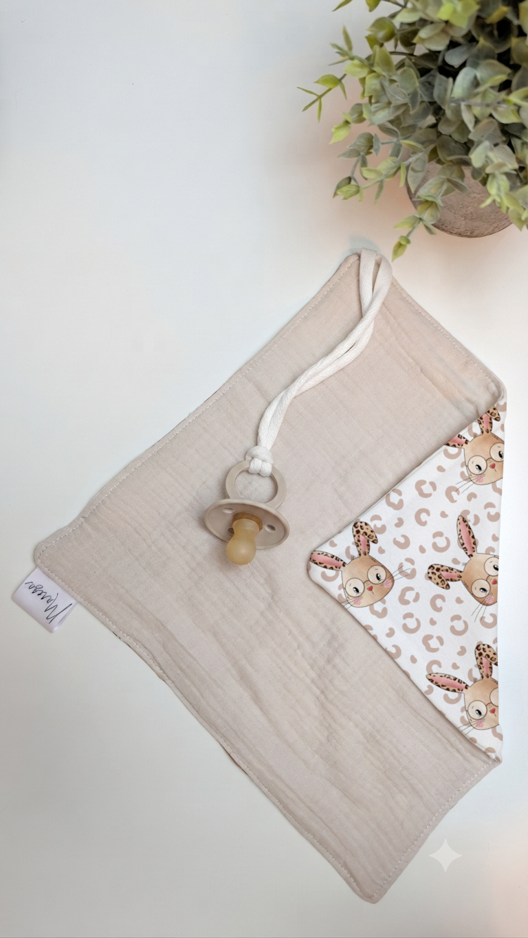 Schnullertuch beige - Design wählbar – personalisierbar – Bild 9