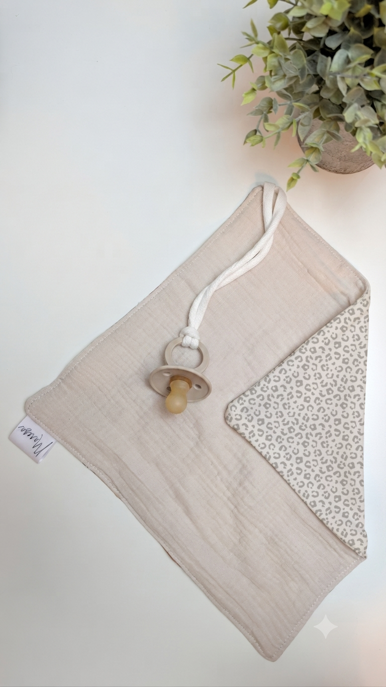 Schnullertuch beige - Design wählbar – personalisierbar – Bild 7