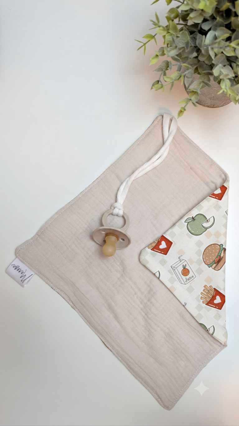 Schnullertuch beige - Design wählbar – personalisierbar – Bild 15