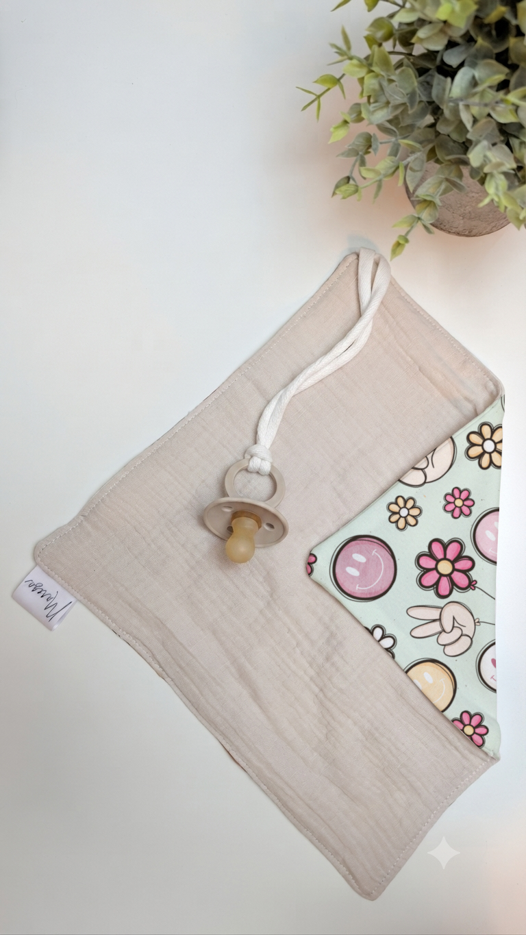 Schnullertuch beige - Design wählbar – personalisierbar – Bild 12