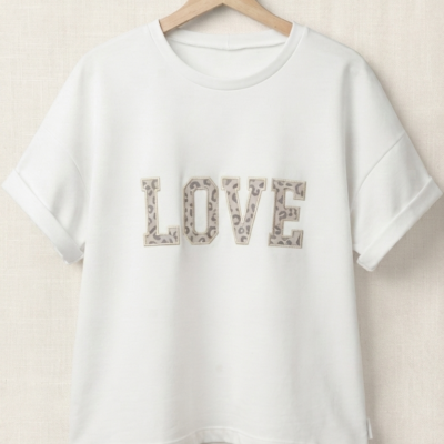 Damen Oversized T-Shirt "LOVE" (Gr. 34-52)