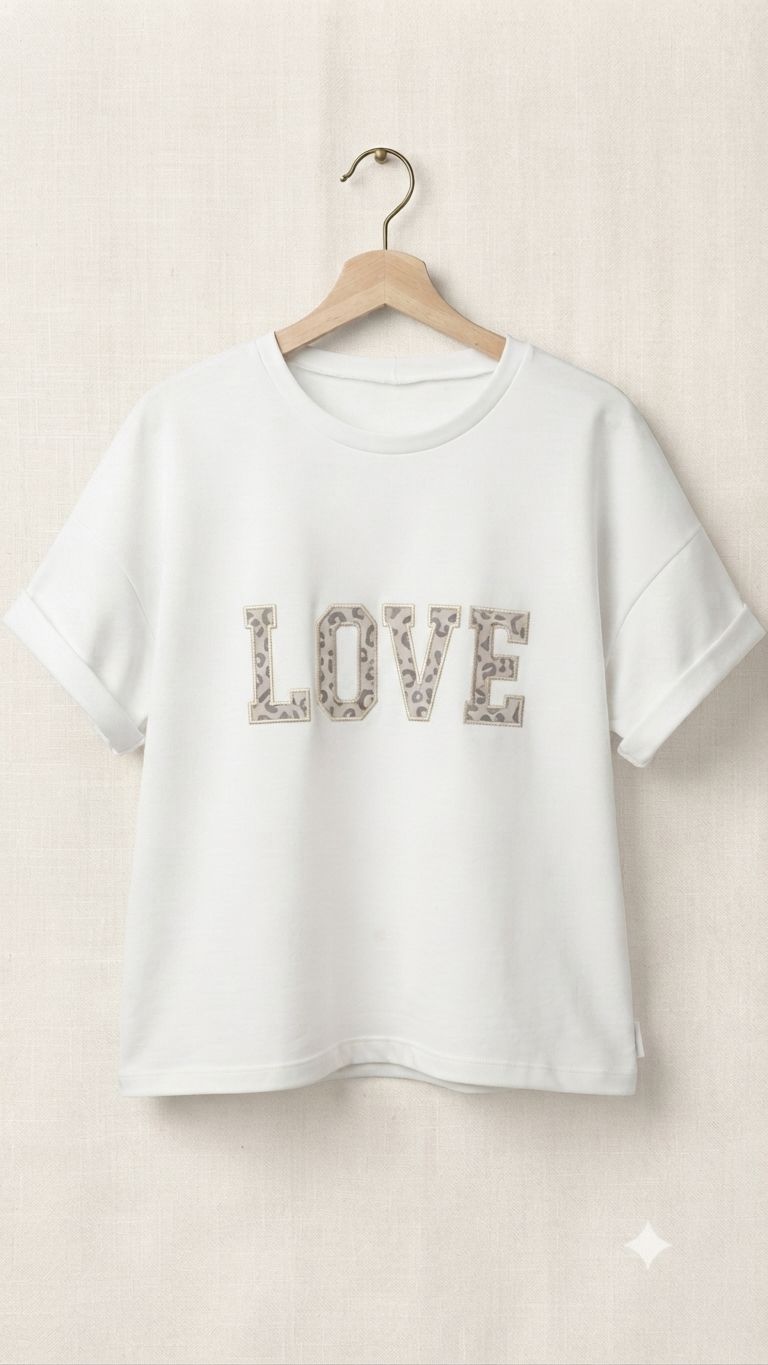 Damen Oversized T-Shirt "LOVE" (Gr. 34-52)