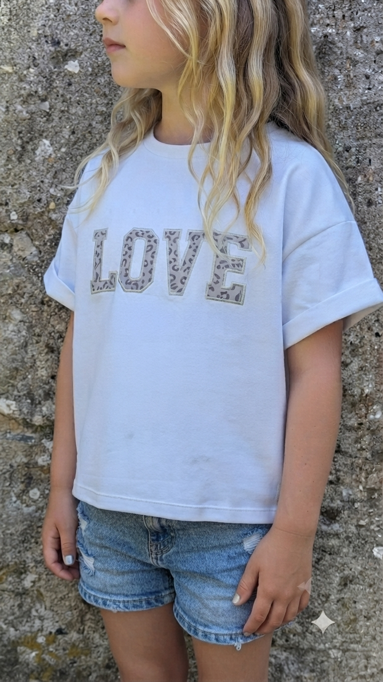 Kids Oversized T-Shirt "LOVE" (Gr. 74-164)