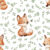 Fuchs mit Zweigen